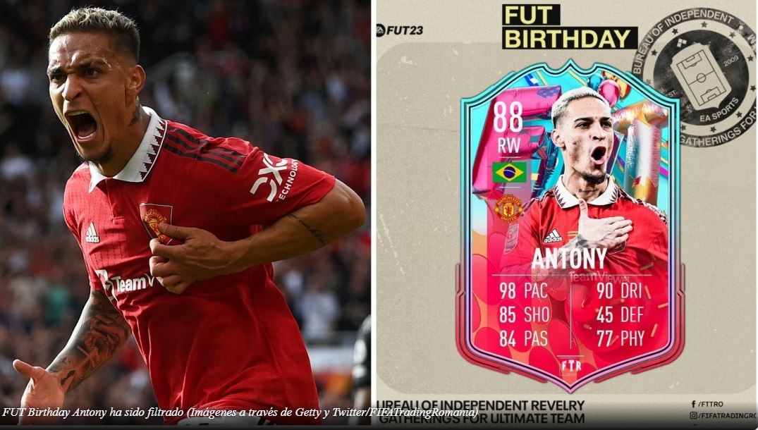 Filtraciones de FIFA 23 revelan a Antony como jugador del FUT Birthday Team 2