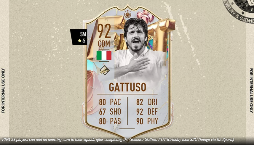 FIFA 23 Gennaro Gattuso FUT Birthday Icon SBC - Cómo completar, costo estimado y más